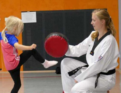 Taekwondo-Kindertraining in Gehrden / Leveste